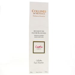 COLLINES DE PROVENCE Diffuseur Bouquet de Fleurs Blanches Camélia 200ml