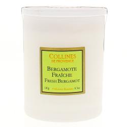 COLLINES DE PROVENCE Bougie Parfumée Bergamote Fraîche 180g