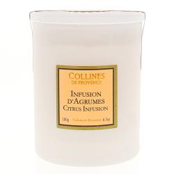 COLLINES DE PROVENCE Bougie Parfumée Infusion d'agrumes 180g