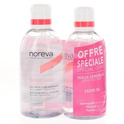 NOREVA Sensidiane eau micellaire apaisante flacon 2X250ml