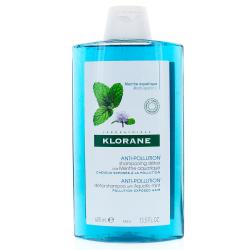 KLORANE Menthe aquatique bio - Shampooing détox anti-pollution flacon 400ml