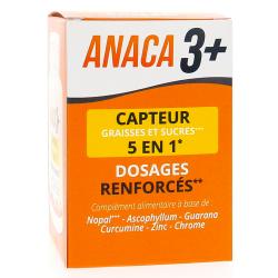 ANACA 3+ Capteur de graisses et sucres 5 en 1 120 gélules