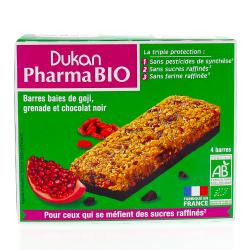 DUKAN Barres de baies de goji, grenade et chocolat noir 4 barres