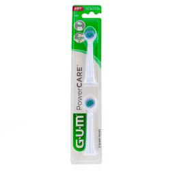 GUM Powercare Recharge Brosse à dent électrique souples x2