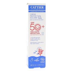 CATTIER Bébé Crème protectrice solaire SPF50+ flacon 50ml