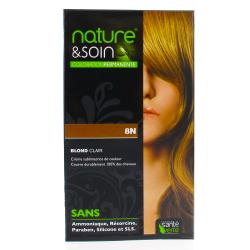 NATURE & SOIN Coloration permanente Blond clair 8N