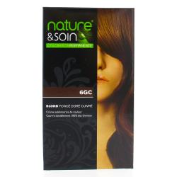 NATURE & SOIN Coloration permanente Blond foncé doré cuivré  6GC