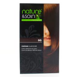 NATURE & SOIN Coloration permanente Châtain clair doré 5G
