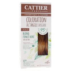 CATTIER Coloration à l'argile blond foncé doré n°6.3
