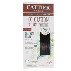 CATTIER Coloration à l'argile Châtain foncé n°3.0