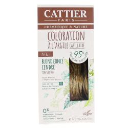 CATTIER Coloration à l'argile blond foncé cendré n°6.1