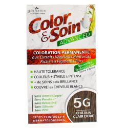 LES 3 CHÊNES Color & Soin Advanced Coloration permanente Châtain clair doré 5G