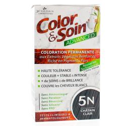LES 3 CHÊNES Color & Soin Advanced Coloration permanente Châtain clair 5N