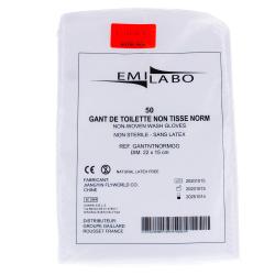 ALCURA Emilabo Gant de toilettes non tissé x50