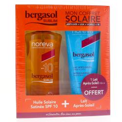 BERGASOL Coffret Huile SPF10 et Lait après soleil 100ml