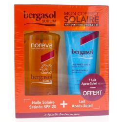 BERGASOL Coffret Huile SPF20 et Lait après soleil 100ml