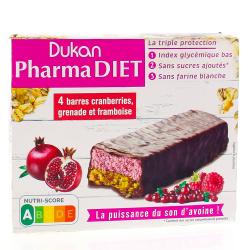 DUKAN Barres cranberries grenade et framboise 30gr x4