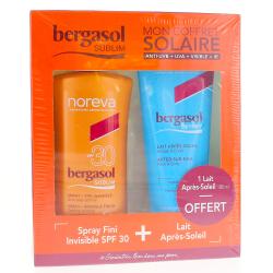BERGASOL Mon coffret solaire: Spray fini invisible SPF 30 125ml + lait après-soleil 100ml