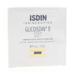 ISDIN Glicoisdin 8 soft Crème pour le visage avec un effet peeling 50g