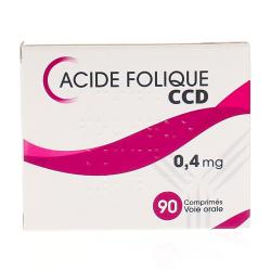 CCD Acide Folique 0.4mg 90 comprimés