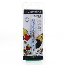 3 CLAVELES Pince à épiler crabe 9,5cm modèle tatoo