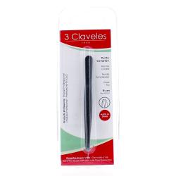 3 CLAVELES Pince à épiler crabe 9cm noire