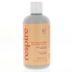 RESPIRE Eco recharge déodorant naturel fleur d'oranger flacon 150ml