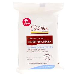 ROGÉ CAVAILLÈS lingettes hygiène intime avec anti-bactérien 15 lingettes