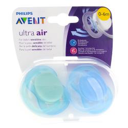 AVENT Ultra Air Sucettes orthodontiques bleu
