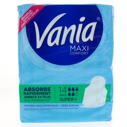 VANIA Serviettes Maxi confort sachets x 14