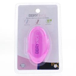 BBRYANCE Brosse à dents en silicone réutilisable rose