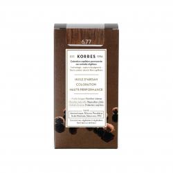 KORRES Coloration Permanente - Huile d'argan coloration haute performance Gianduja 6.77