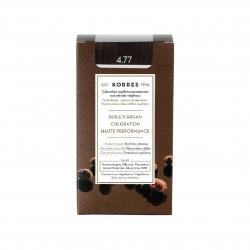 KORRES Coloration Permanente - Huile d'argan coloration haute performance Maron intense 4.77