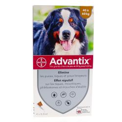 ADVANTIX antiarpasitaire grands chiens pipettes 4 x 6ml