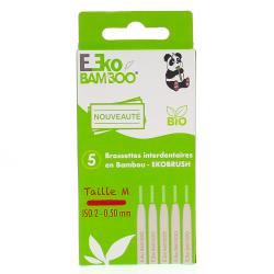 EKO BAMBOO Brossettes interdentaires en bambou taille m 0,50 mm