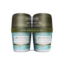 SANOFLORE Déodorant Roll On 50ml offre spéciale lot de 2
