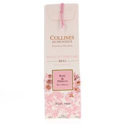 COLLINES DE PROVENCE Bouquet parfumé Duo Rose et hibiscus 100ml