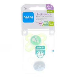 MAM Duo Sucettes silicone naissance 0-2 mois REF10