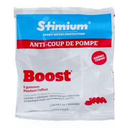 STIMIUM Anti-coup de Pompe Boost sachet de 5 gommes goût cerise