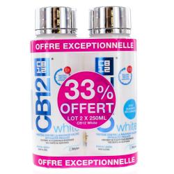 CB12 White complexe buccal goût menthe légère flacon 250 ml lot de 2