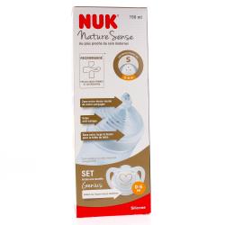 NUK Nature Sense - Biberon taille S 150ML blanc