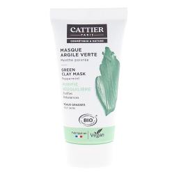 CATTIER Masque bio argile verte menthe poivrée 30ml