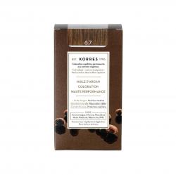 KORRES Coloration permanente - huile d'argan, blond foncé marron 6.7