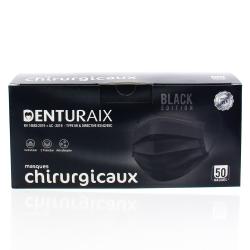 DENTURAIX Masques chirurgicaux x50 noir