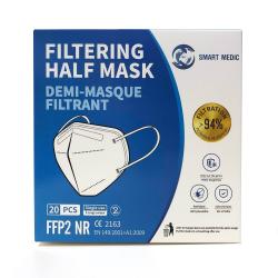 Demi-masque filtrant FFP2 boîte de 20 pièces