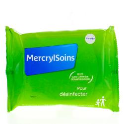 MERCRYL Soins Lingettes imprégnées d'une solution antiseptique x15