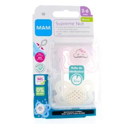 MAM Duo sucettes 2-6 mois Supreme Nuit REF37