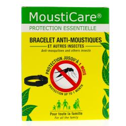 MOUSTICARE bracelet anti-moustiques et autres insectes noir