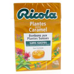 RICOLA Bonbons aux plantes suisses goût Plantes saveur Caramel 50g