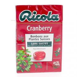 RICOLA Bonbons aux plantes suisses goût Cranberry 50 g